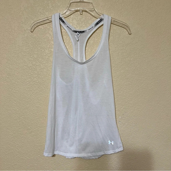 Under Armour Razorback White Tank Top Women’s Size Small - Picture 1 of 8